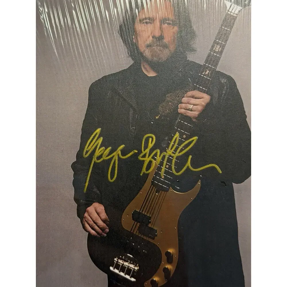 GEEZER BUTLER BLACK SABBATH X GOLDMINE BUNDLE HAND SIGNED 50/200 8”x10” IN HAND